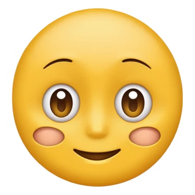 Standard yellow smile emoji but with both eyes looking in different directions. Deadpan no smile sticker