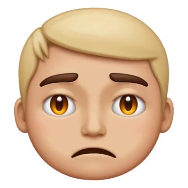 Person who is fed up, original emoji style  sticker
