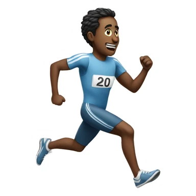 one man run after the other sticker