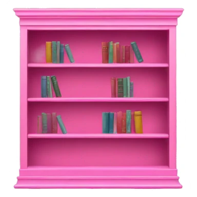 Pink bookcase sticker
