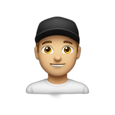 the white guy in the black cap sticker