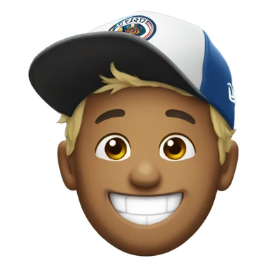 neymar with hat laughing sticker