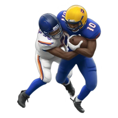 Football player getting sacked sticker