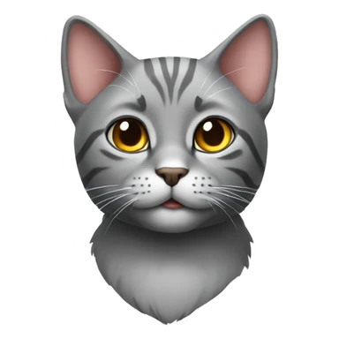 Cat gry sticker