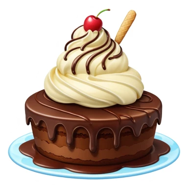 dessert flying island sticker