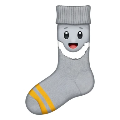sock with a hole sticker