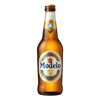 Modelo beer bottle sticker