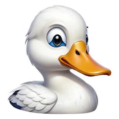 Crying duck sticker