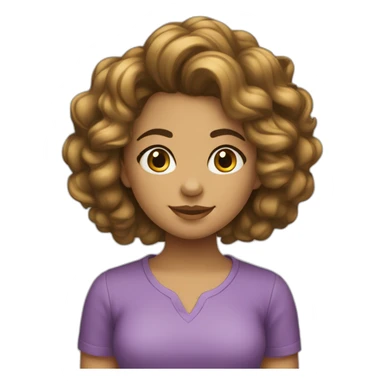 Menina de cabelo liso branquinha sticker