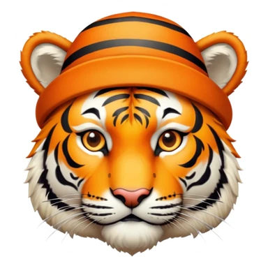 Tiger with hat sticker