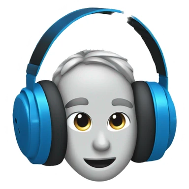 headphones with blue bow sticker