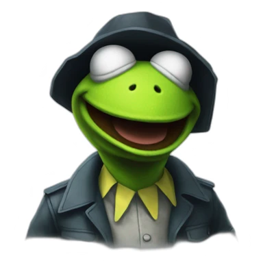 Kermit in payday 2 sticker