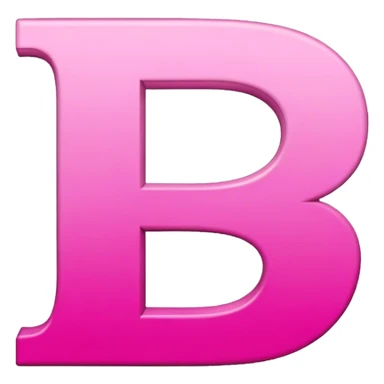 Pink letter D sticker