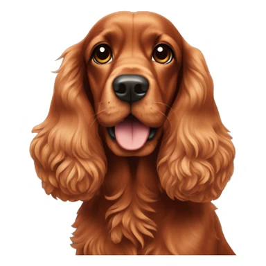 red cocker spaniel sticker