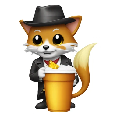 tails with a pimp cup sticker