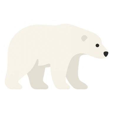 Polar bear sticker