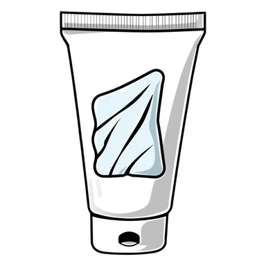 crumpled empty hand cream tube, flattened and wrinkled, cap on, no cream left, no face or character, only the tube sticker