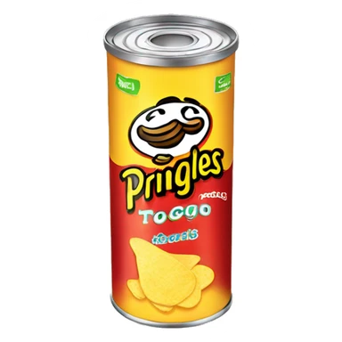 Empty Pringles can sticker