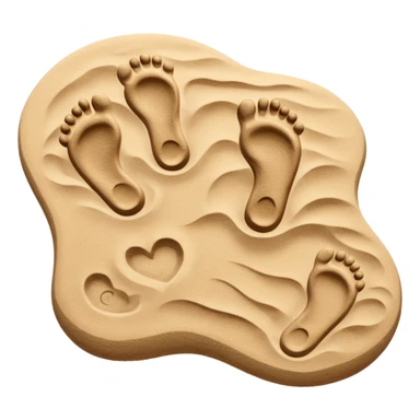 two footprints: child and adult sticker