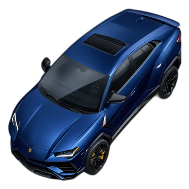 lamborghini urus in dark blue and with "Nath" written on the plate sticker