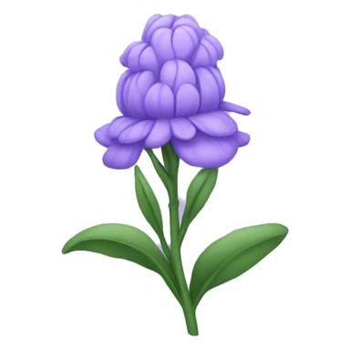 Lavender flower emoji sticker