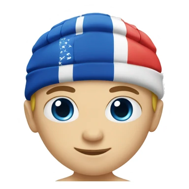summer olympics swimming boy caucasian sticker