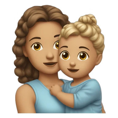 3 years sister and 0 year baby sticker