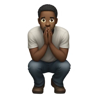 a guy begging  sticker