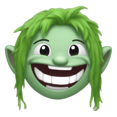 Troll face laugh, itatchi face sticker