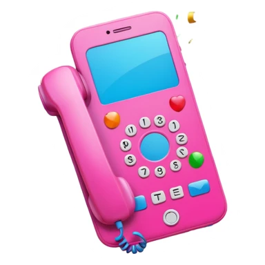 congrats text with confetti around pink phone sticker