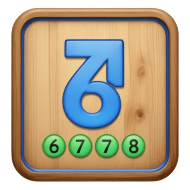 A sign that say 67 but I want the 67 blue and the outside green sticker