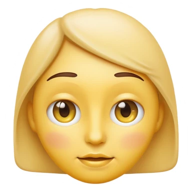 Generate a high-quality iPhone-style emoji of a face with yellow cream applied under the eyes, realistic shading, smooth gradient colors, rounded and cute 3D cartoon style, subtle facial expres
 sticker