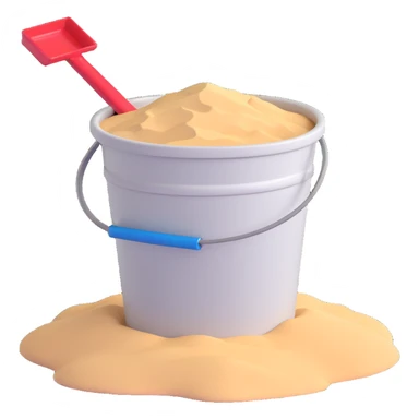 A bucket of sand sticker