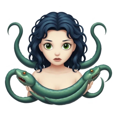 scylla a nymph with six eel heads and a monster body sticker