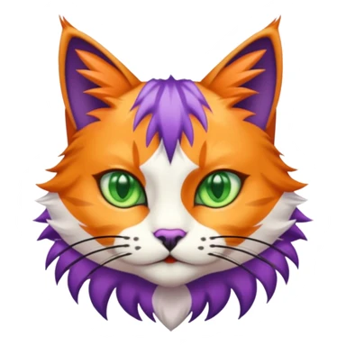 Cailco cat hybrid wildcat collar purple spike a sticker