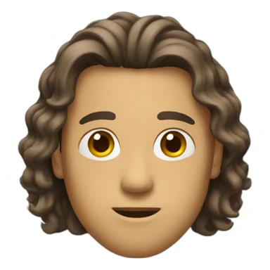 Homme au cheveux long sticker