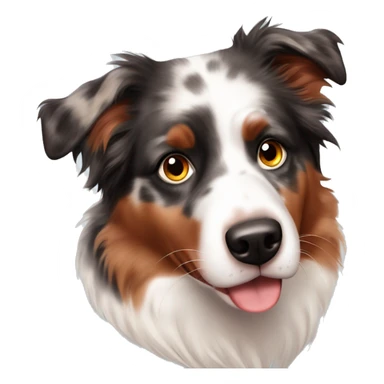 Red merle australian shepherd one blue eye one brown eye sticker
