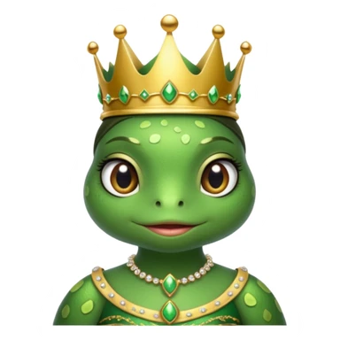princess frog in royal outfit sticker