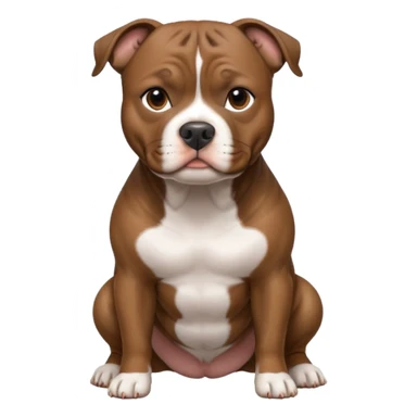 brindle staffordshire bull terrier sticker
