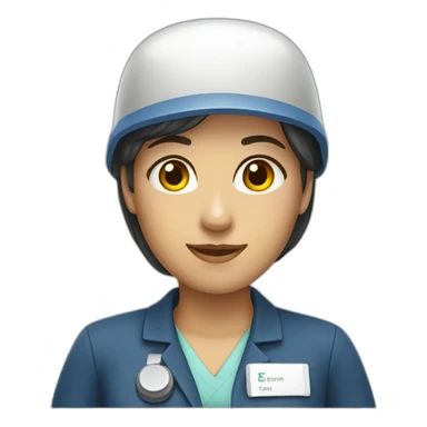 Helpful specialist female sticker