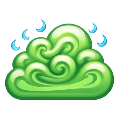 bad smell green musk cloud sticker