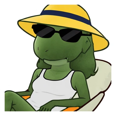 girl on chaise lounge sticker