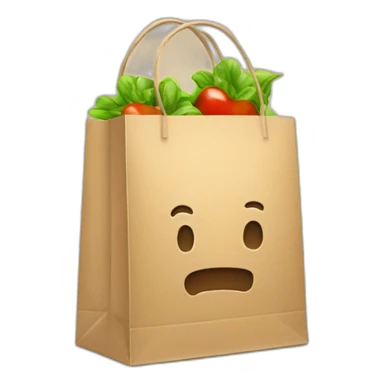 iphone with a shopping bag from it sticker