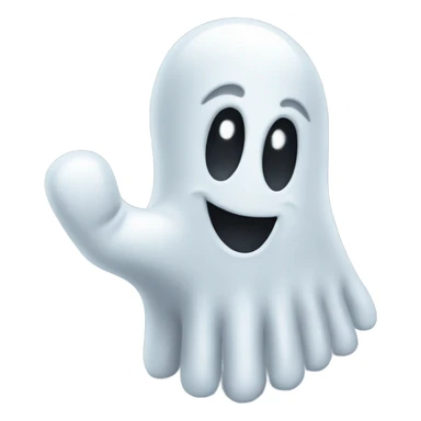 hand of a ghost thumb up sticker