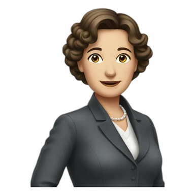 French président women sticker