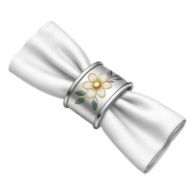 napkin ring with napkin inside sticker