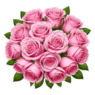 Huge pink flower bouquet with different flowers and pink tones and roses sticker
