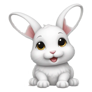 baby rabbit sticker