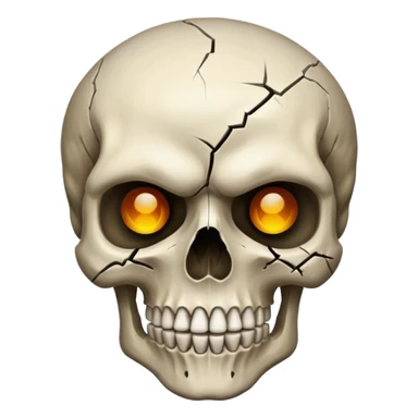 Dangerous skull sticker
