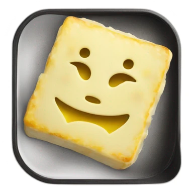 raclette in a square raclette pan sticker